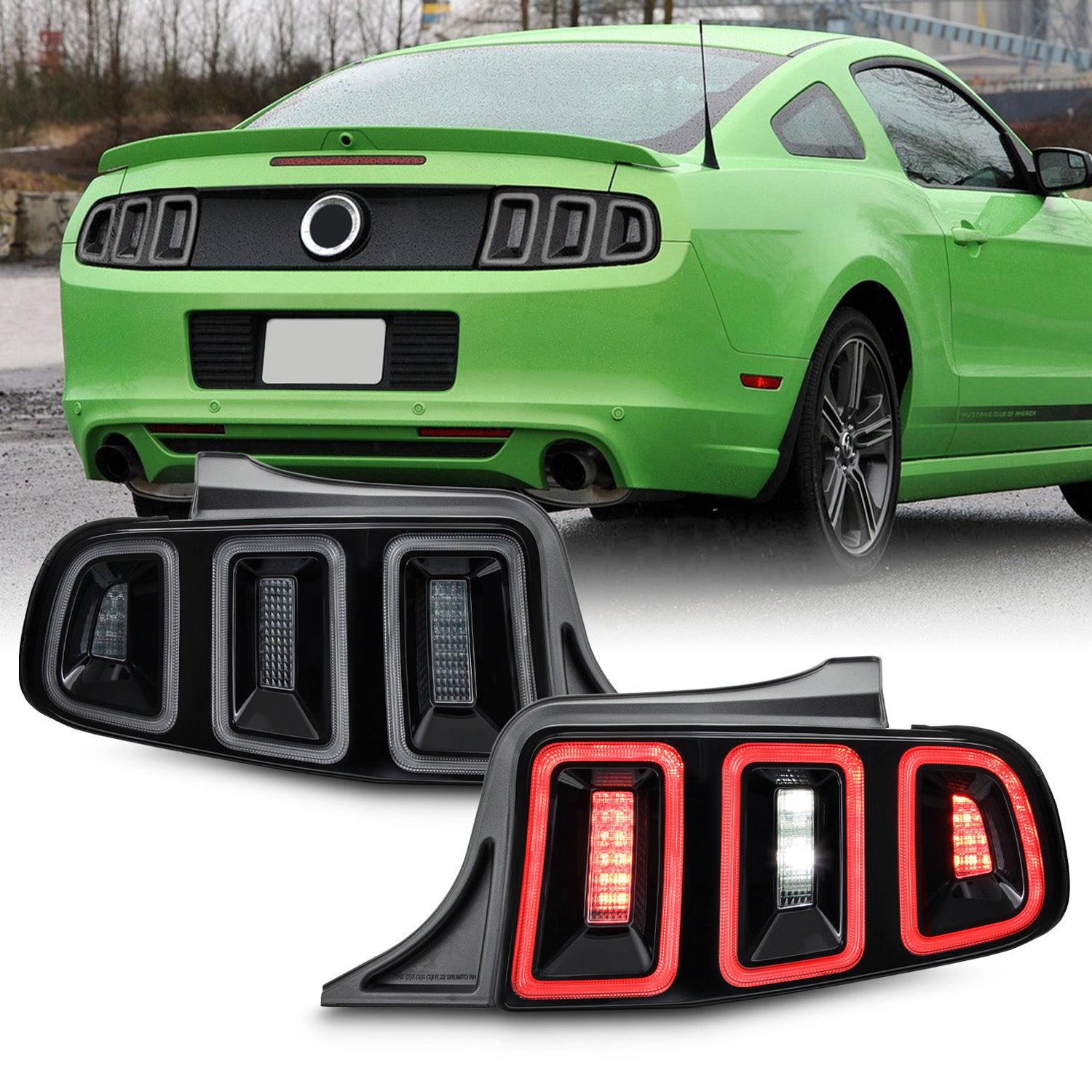AKKON - Fit 2010 2011 2012 2013 2014 Ford Mustang [Full LED] Sequentia