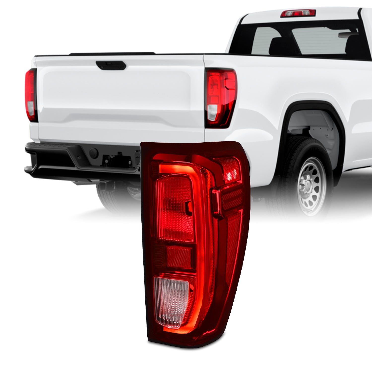 AKKON - Fit 2019-2023 GMC Sierra 19-23 1500/2500 Halogen Type Tail Lig