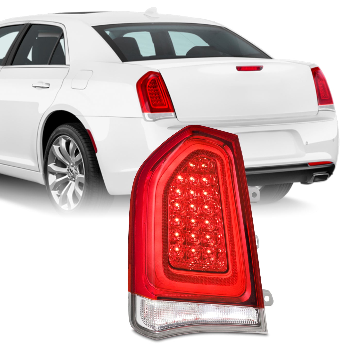 AKKON - Fit 2015-2023 Chrysler 300 15-23 OE Style [Full LED] Tail Ligh