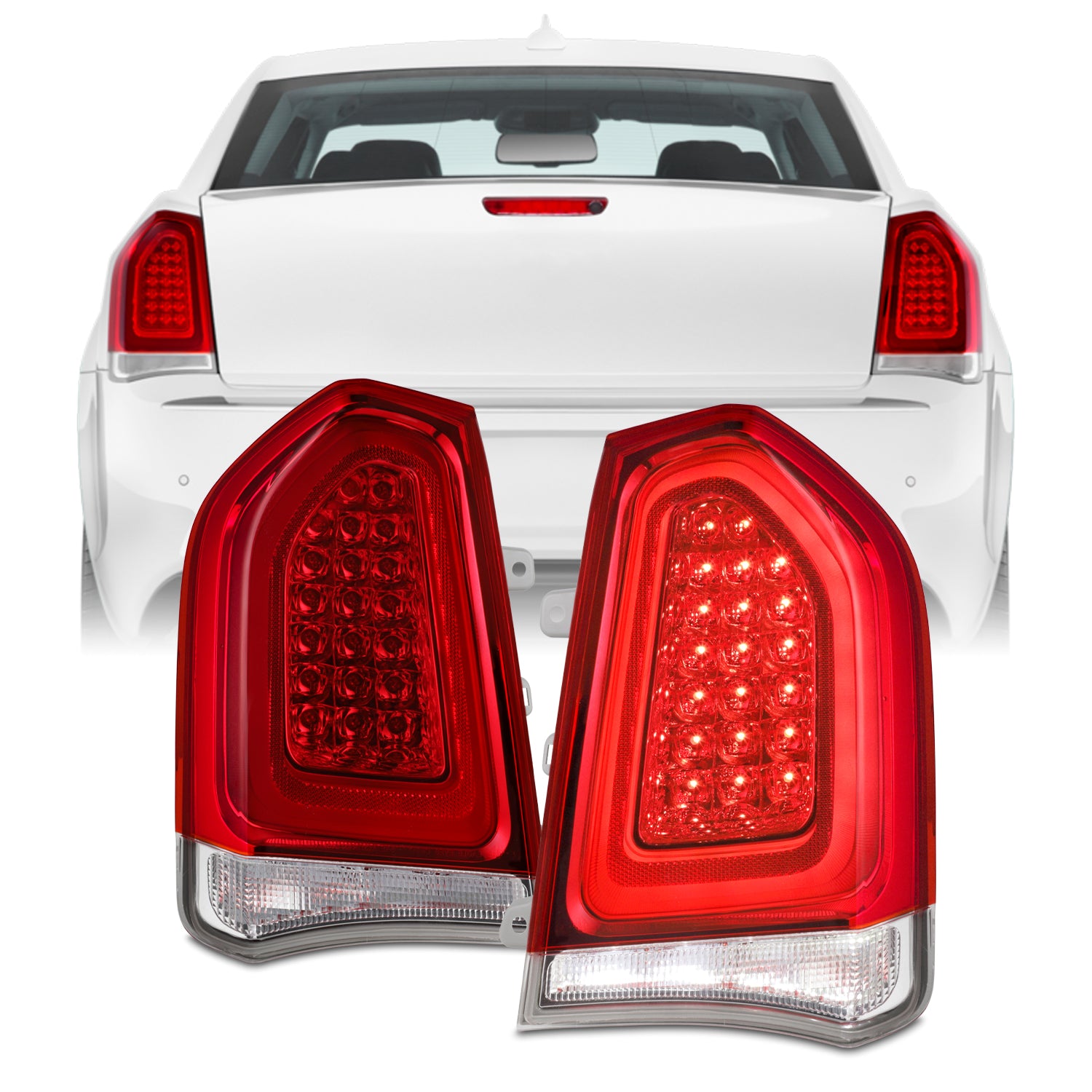 AKKON - Fit 2015-2023 Chrysler 300 15-23 OE Style [Full LED] Tail Ligh