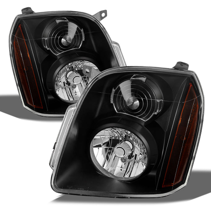 AKKON - For GMC Yukon / XL / Hybrid Black Headlights Pair Set + Smoke