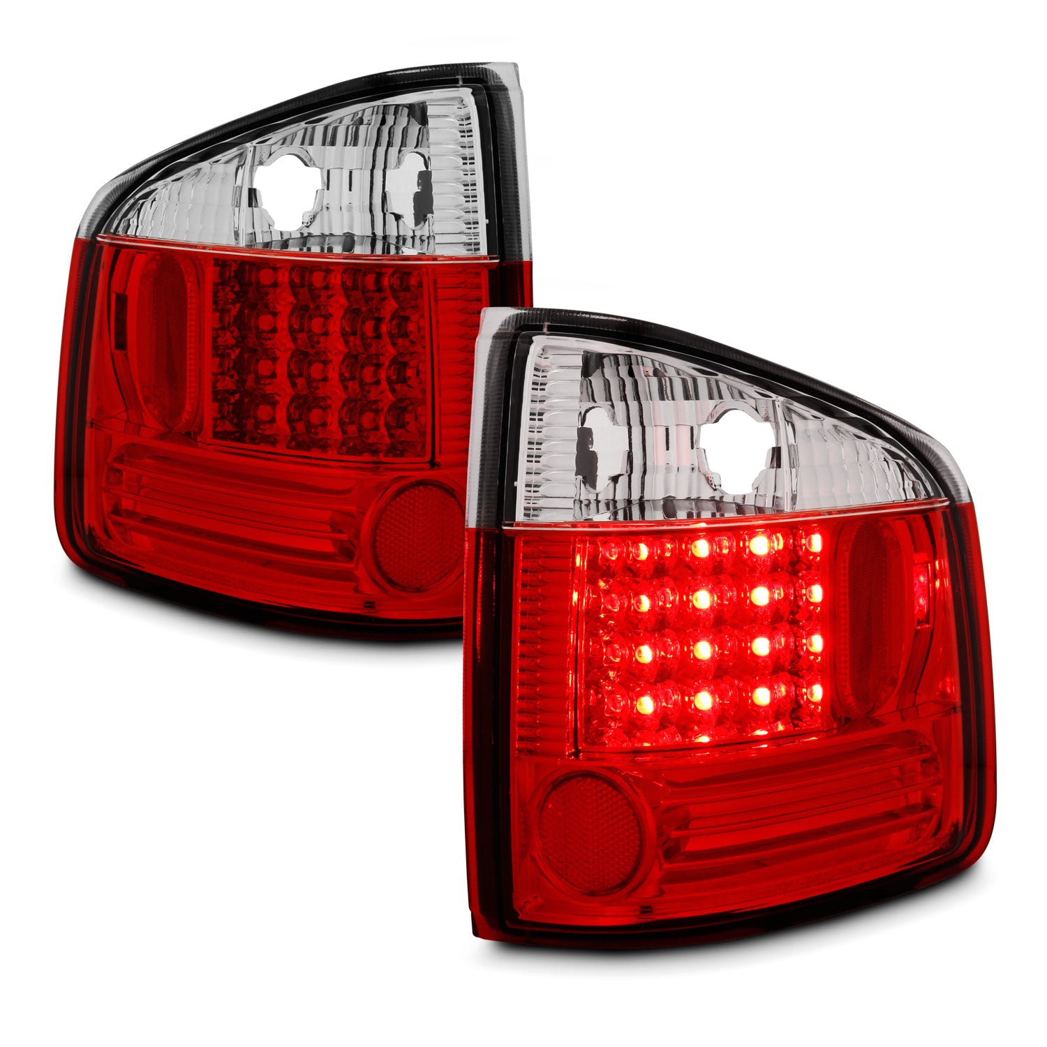 Fits 94-04 S-10 GMC Somona 96-00 Isuzu Hombra Pickup Red Clear LED Tai