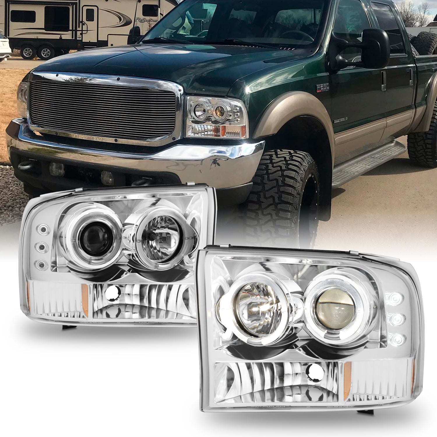 2002 ford on sale f350 headlights