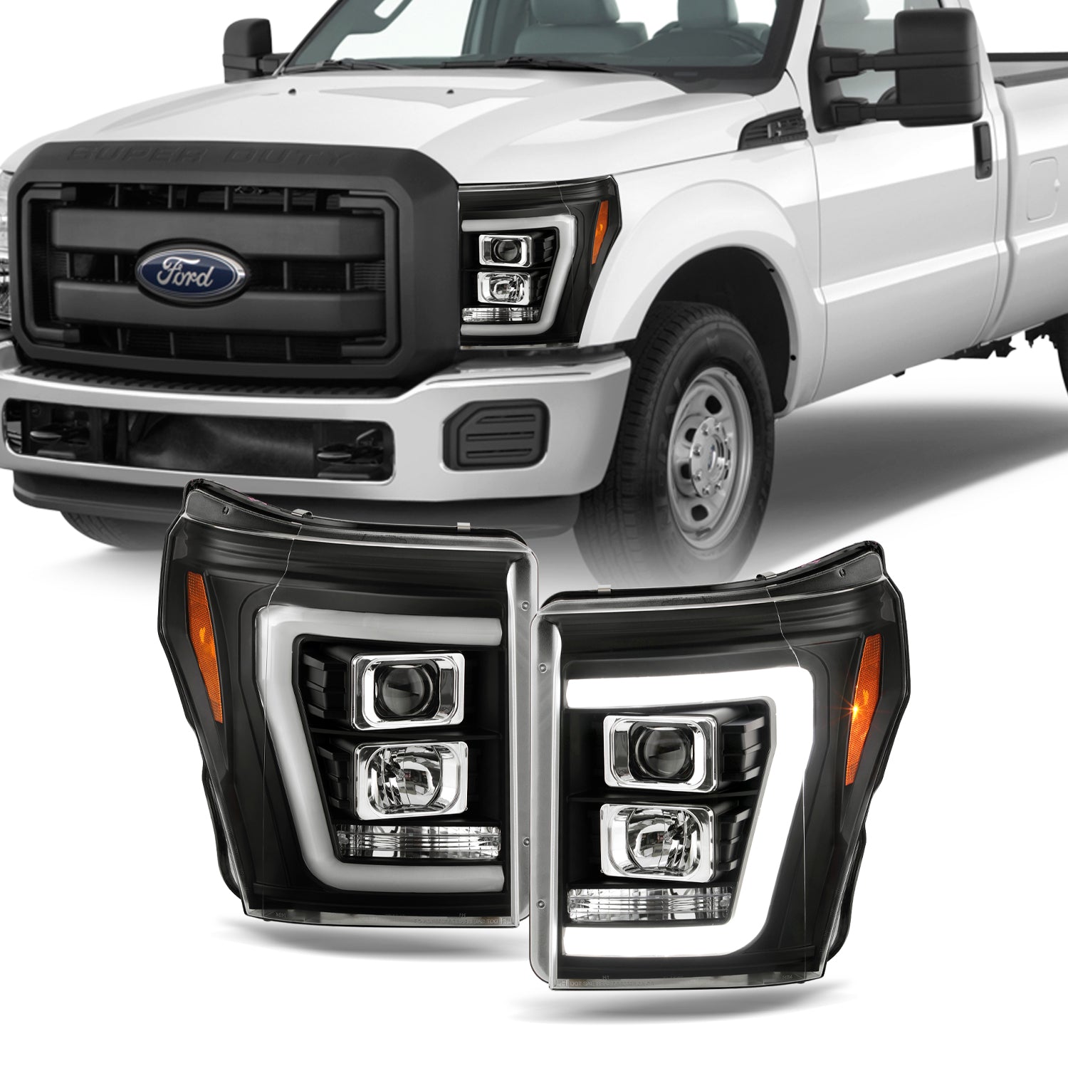 AKKON - Fits 2011-2016 Ford F250/F350/F450/F550 Super Duty LED Parking