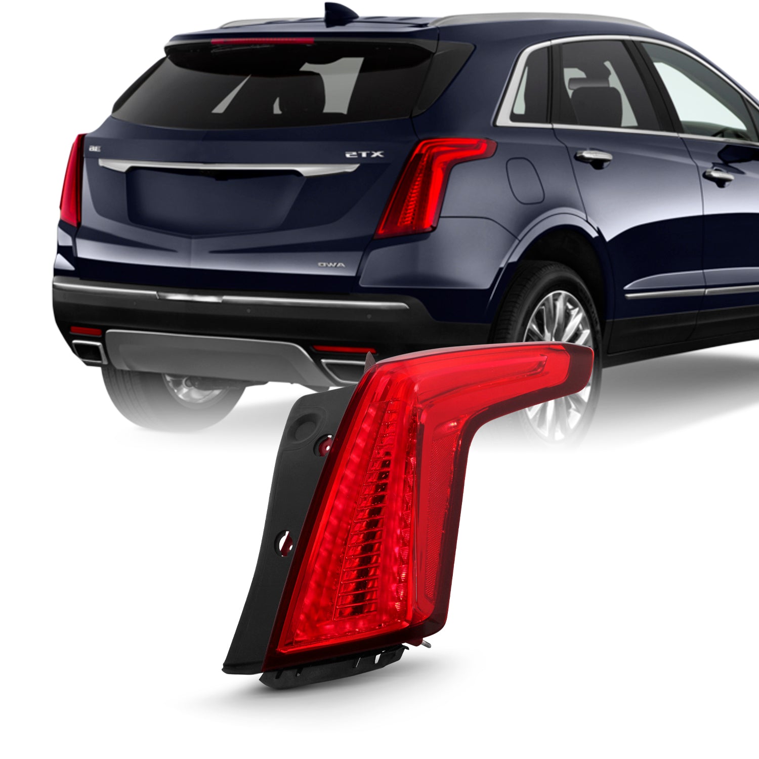 AKKON - Fit 2017-2019 Cadillac XT5 OE Style Full LED Tail Lights w/ Re