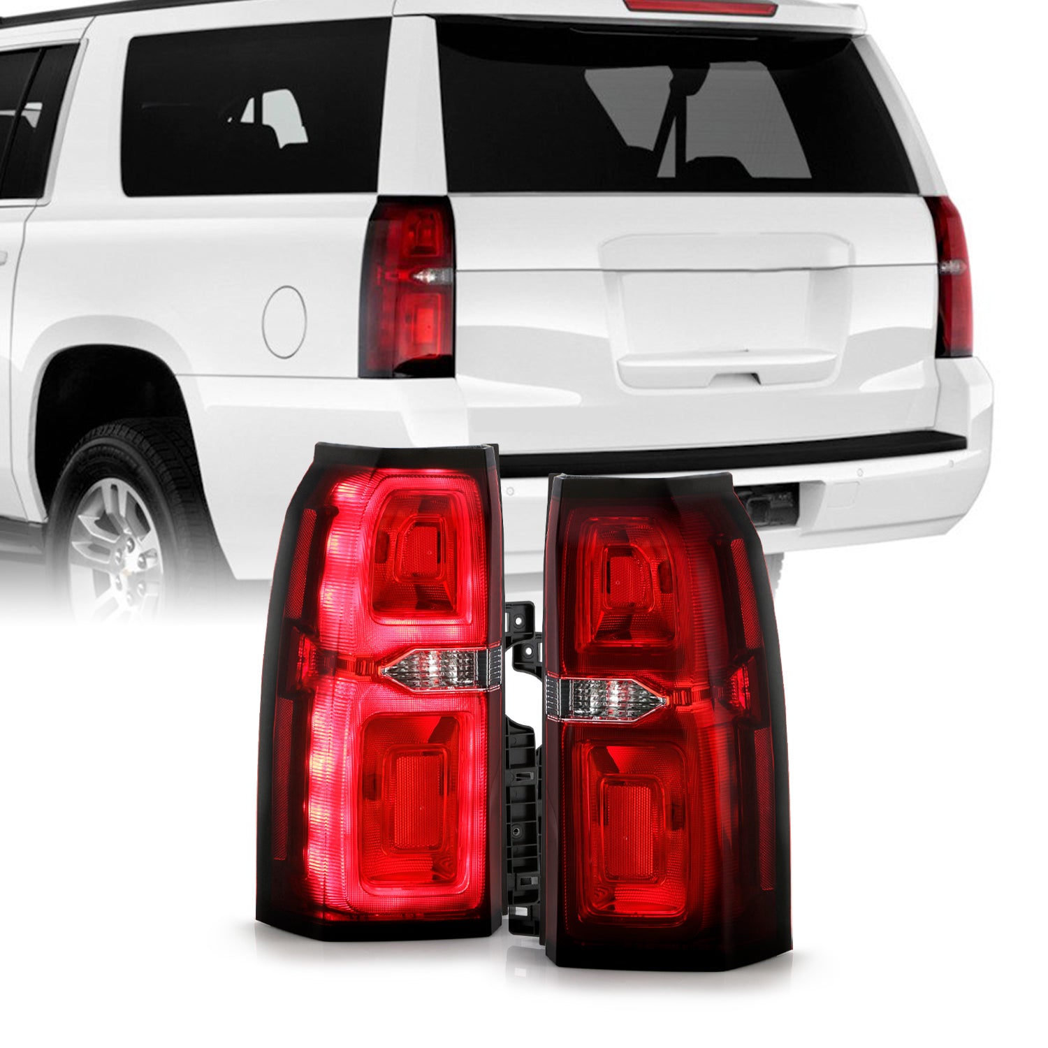 AKKON - Fits 2015-2020 Chevy Suburban Tahoe Pickup LED Running Chrome