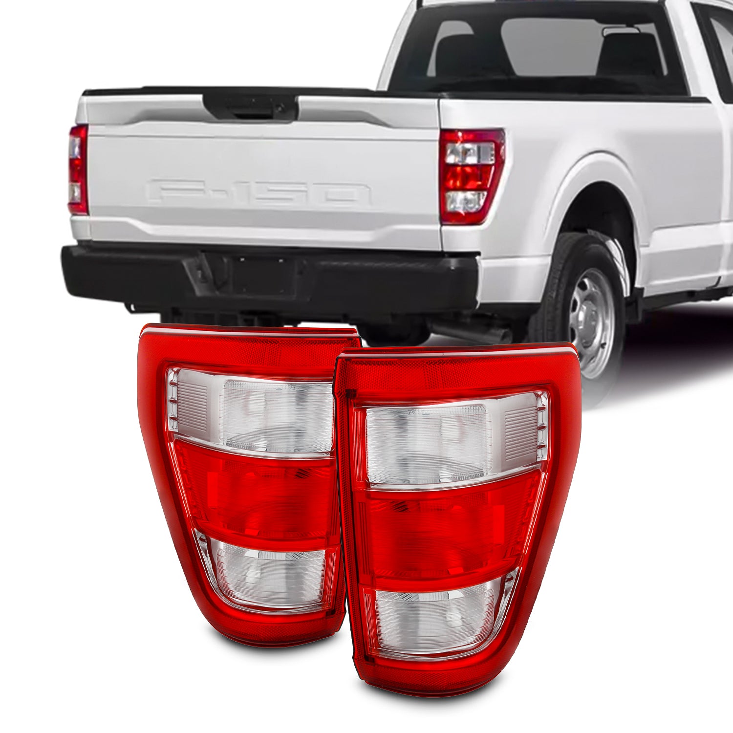 AKKON - Fit 2021 2022 2023 Ford F150 [Non-Blind Spot Hole] Halogen Typ