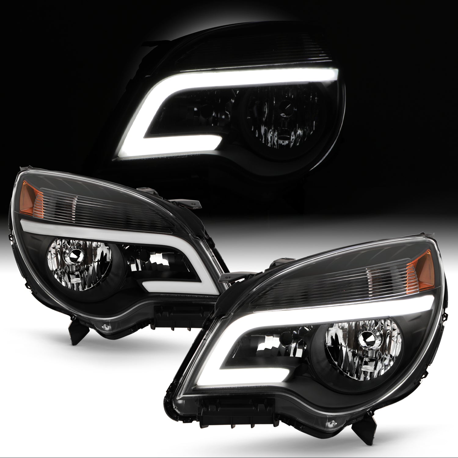 AKKON - Fits 2010-2017 Chevy Equinox LT / LS [LED Tube Running] Projec