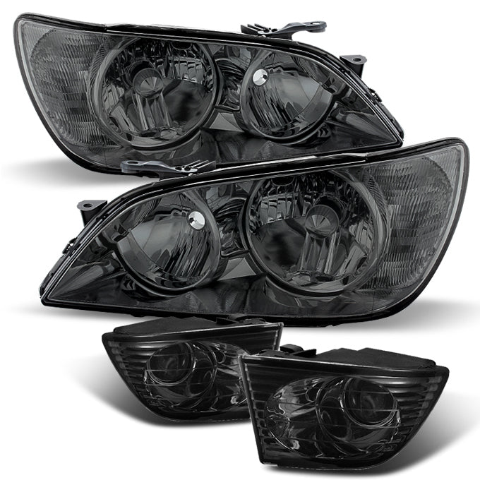 AKKON - For Lexus IS300 Altezza Smoke Headlights Front Lamps Replaceme