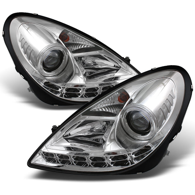 AKKON - For Mercedes Benz R171 SLK-Class Chrome Clear DRL Daylight LED