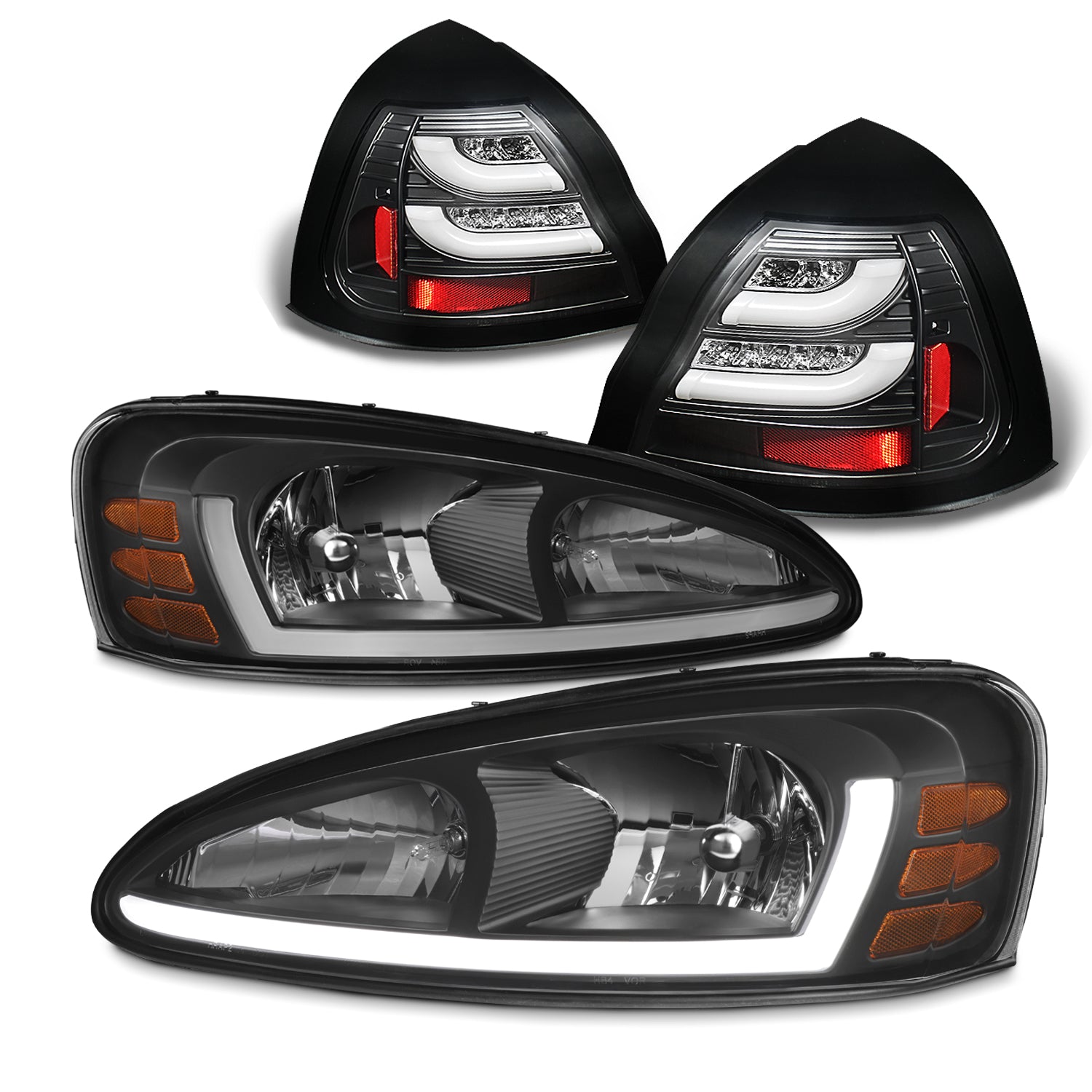 AKKON - For 2004-2008 Pontiac Grand Prix LED Light Tube DRL Headlights