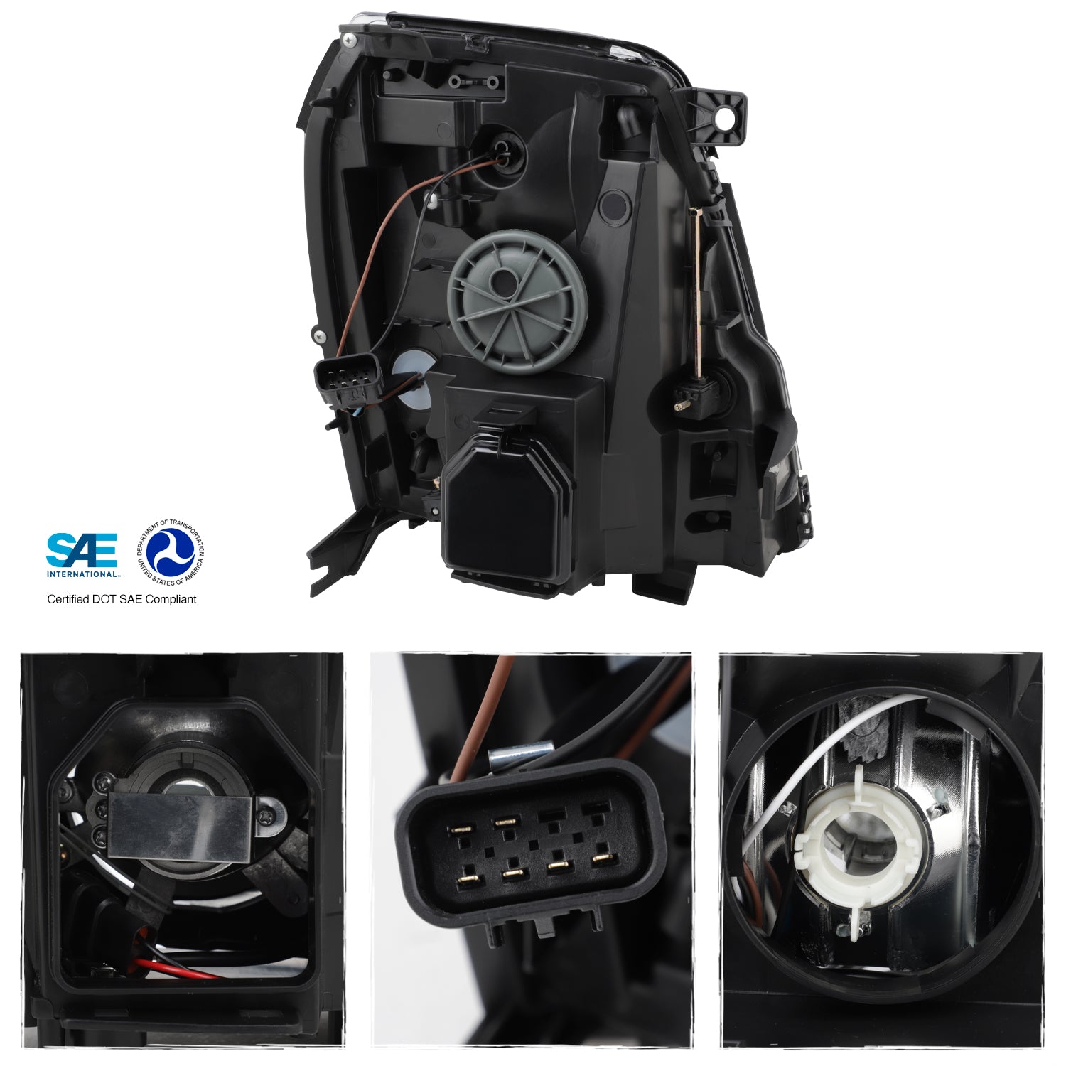 AKKON - Fit 2007-2014 Cadillac Escalade 07-14 HID Projector Headlights