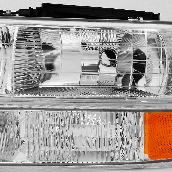 AKKON - For 00-06 Chevy Suburban | 99-02 Silverado | Tahoe Clear Headl