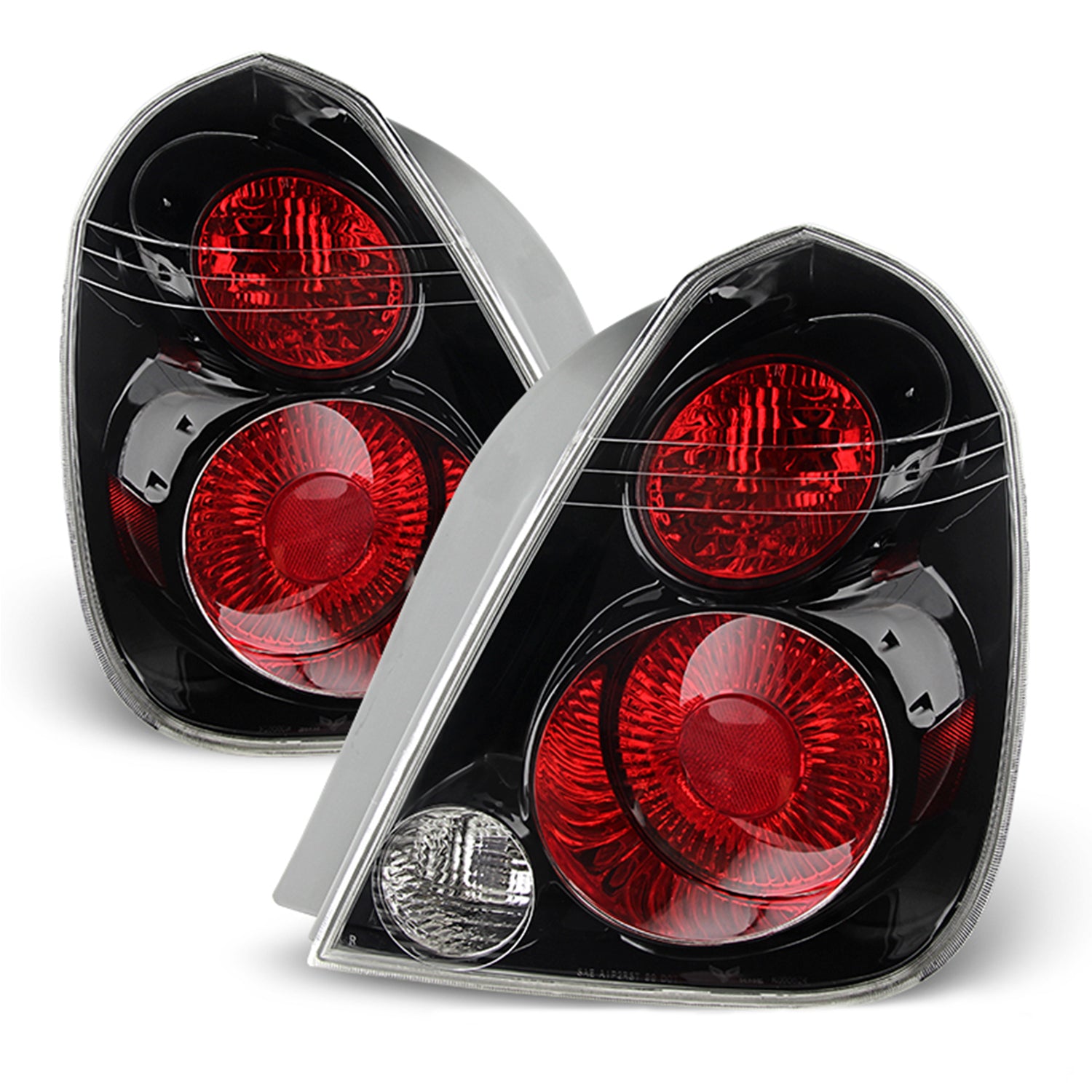 AKKON - Combo Black Healights + Tail Lamp Fits 2005-2006 Altima Base /