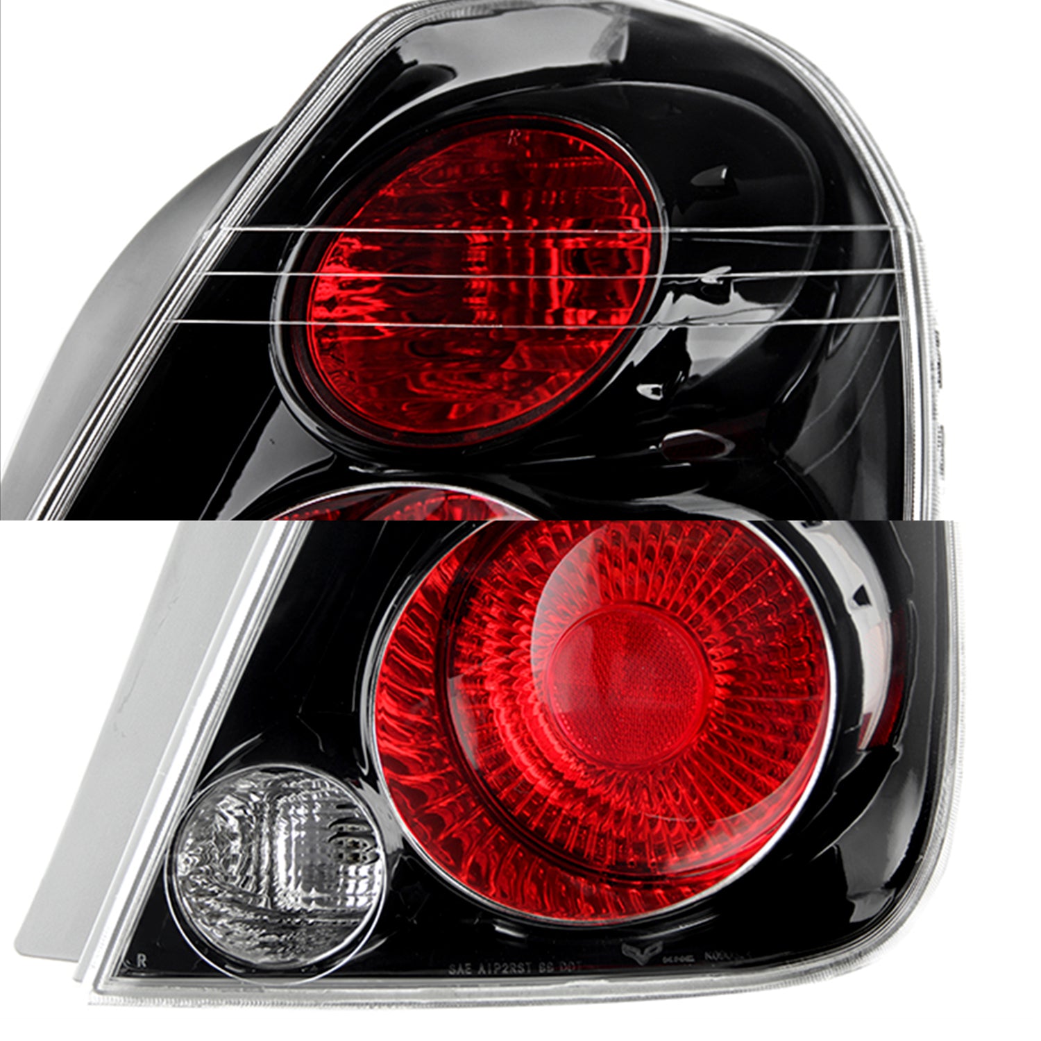 AKKON - Combo Black Healights + Tail Lamp Fits 2005-2006 Altima Base /