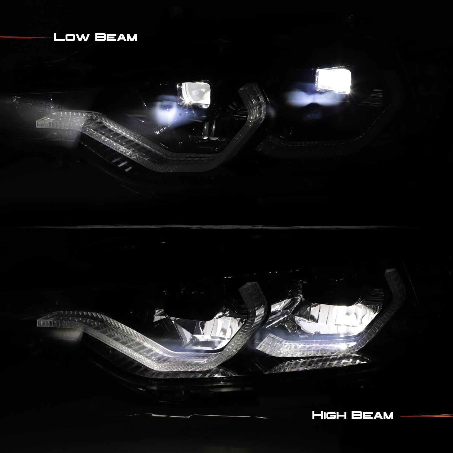 AKKON - For 2012 2013 2014 2015 BMW F30 3-Series Sedan [FULL LED] Halo