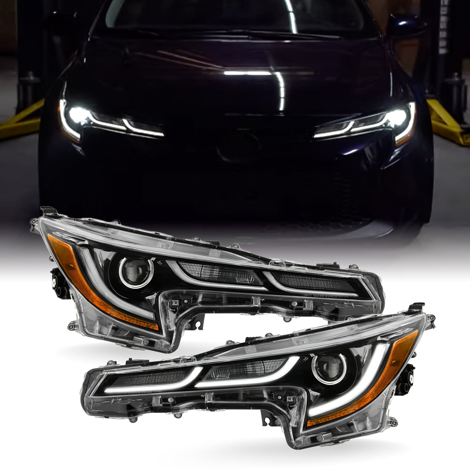 AKKON - For 2020+ Toyota Corolla L / LE America Built Model LED Projec