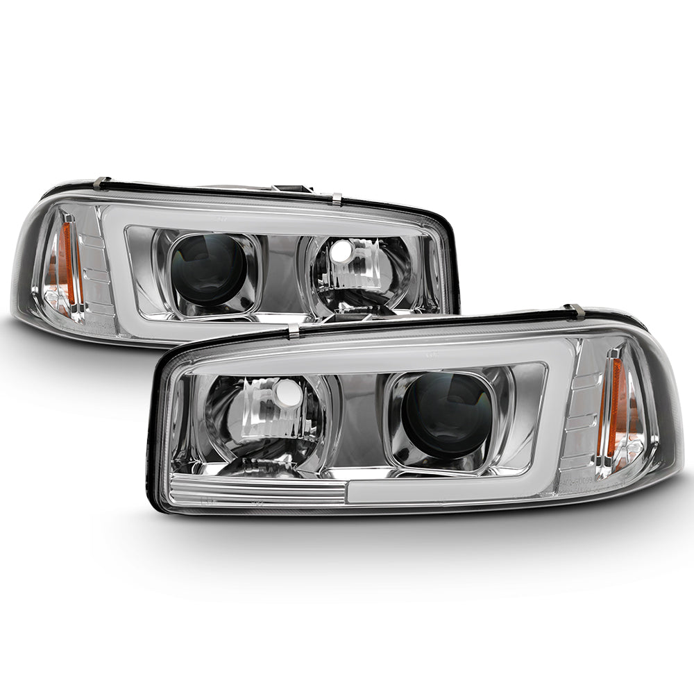 AKKON - For 99-06 GMC Sierra 1500 2500HD 3500 C3 Yukon XL Chrome LED T