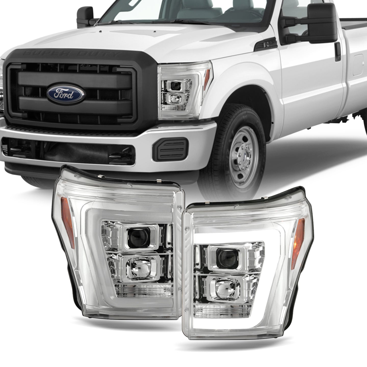 AKKON - Fit 2011-2016 Ford F250/F350/F450/F550 Super Duty LED Parking