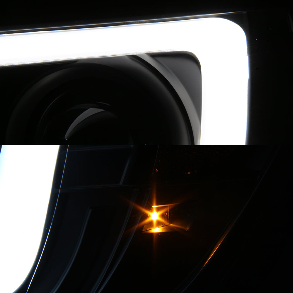 AKKON - For 2005-2011 Toyota Tacoma DRL LED Light Tube Black Projector