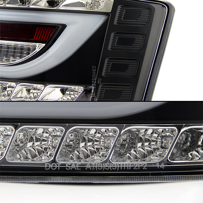 AKKON - For 05-08 Audi A6 A6 Quattro Black Light Tube Design LED Tail