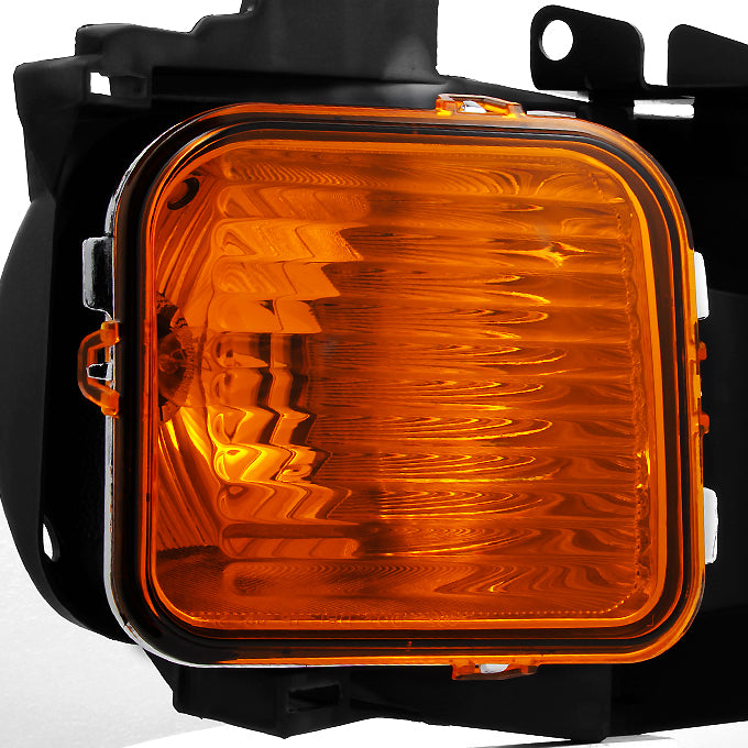 AKKON - For Hummer H3 | H3T Black Amber Passenger Right Side Front Hea