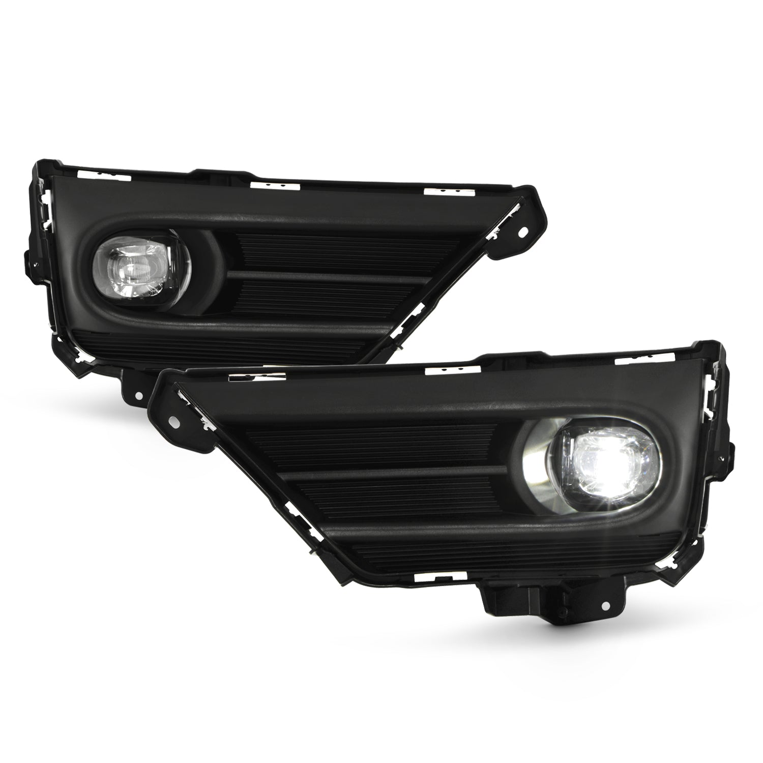 AKKON - Fits 2020 2021 2022 Honda CRV LED Bumper Chrome Fog Lights Pai