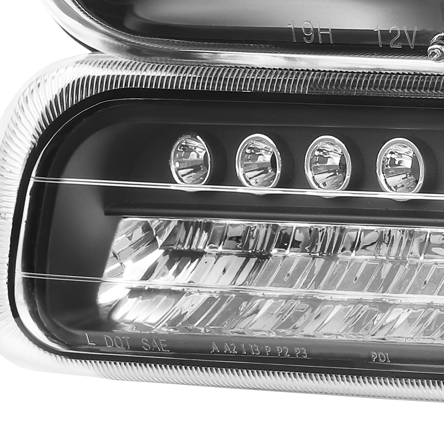 AKKON - For Black Bezel 99-02 Chevy Silverado Headlights Replacement +