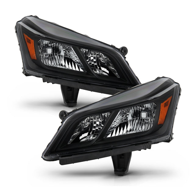  AKKON - For 06-10 VW Passat Replacement Black Bezel Headlights  Driver/Passenger Head Lamps Pair New : Automotive