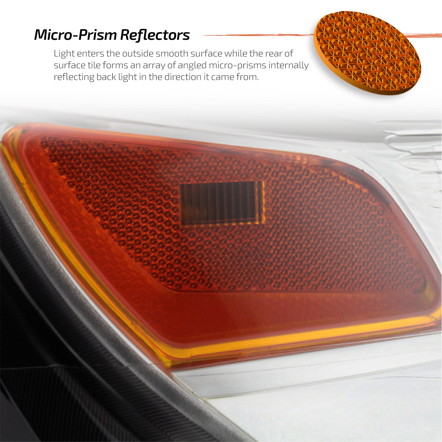 AKKON - For 2010-2015 Chevy Equinox LTZ Projector Headlights Passenger