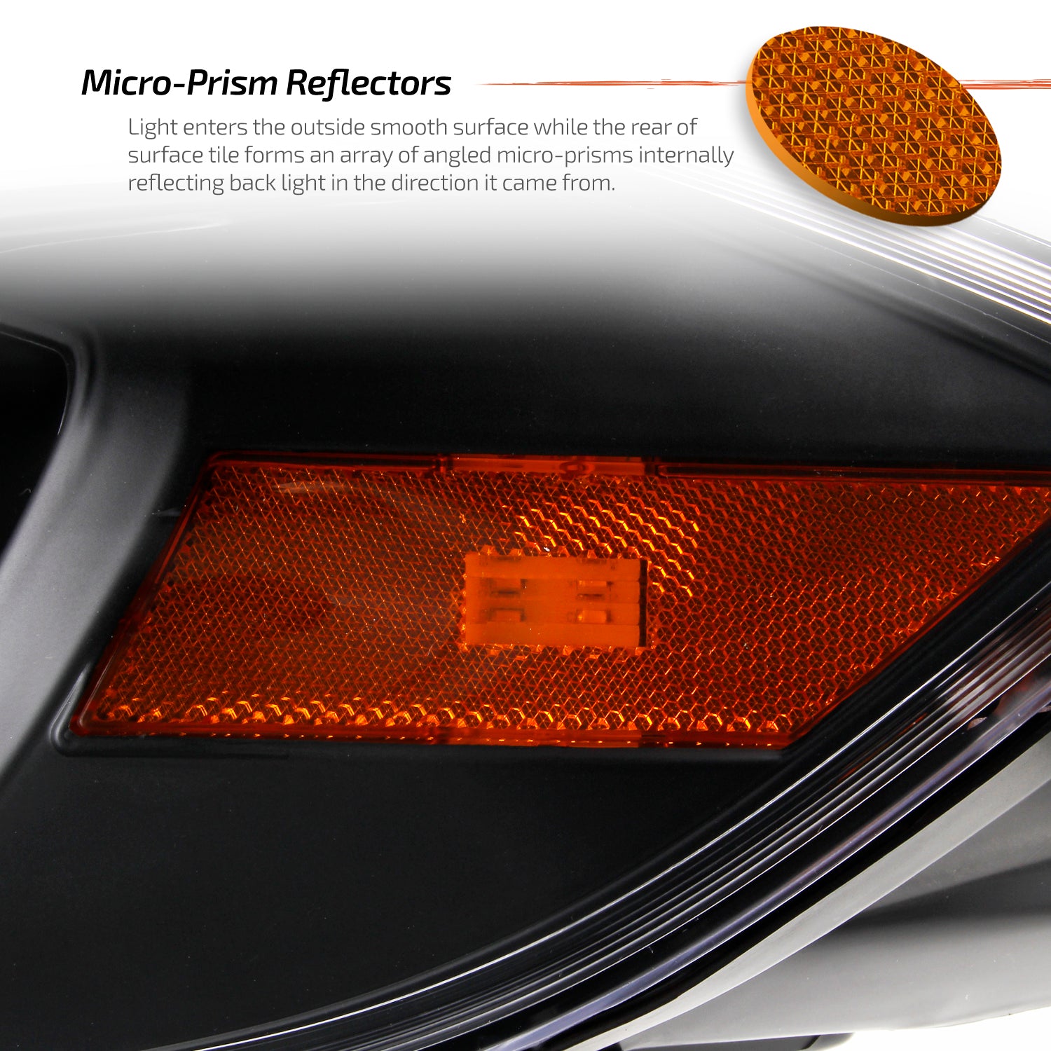 AKKON - Fits 2013-2016 Dodge Dart Projector Headlights LED Light Bar B
