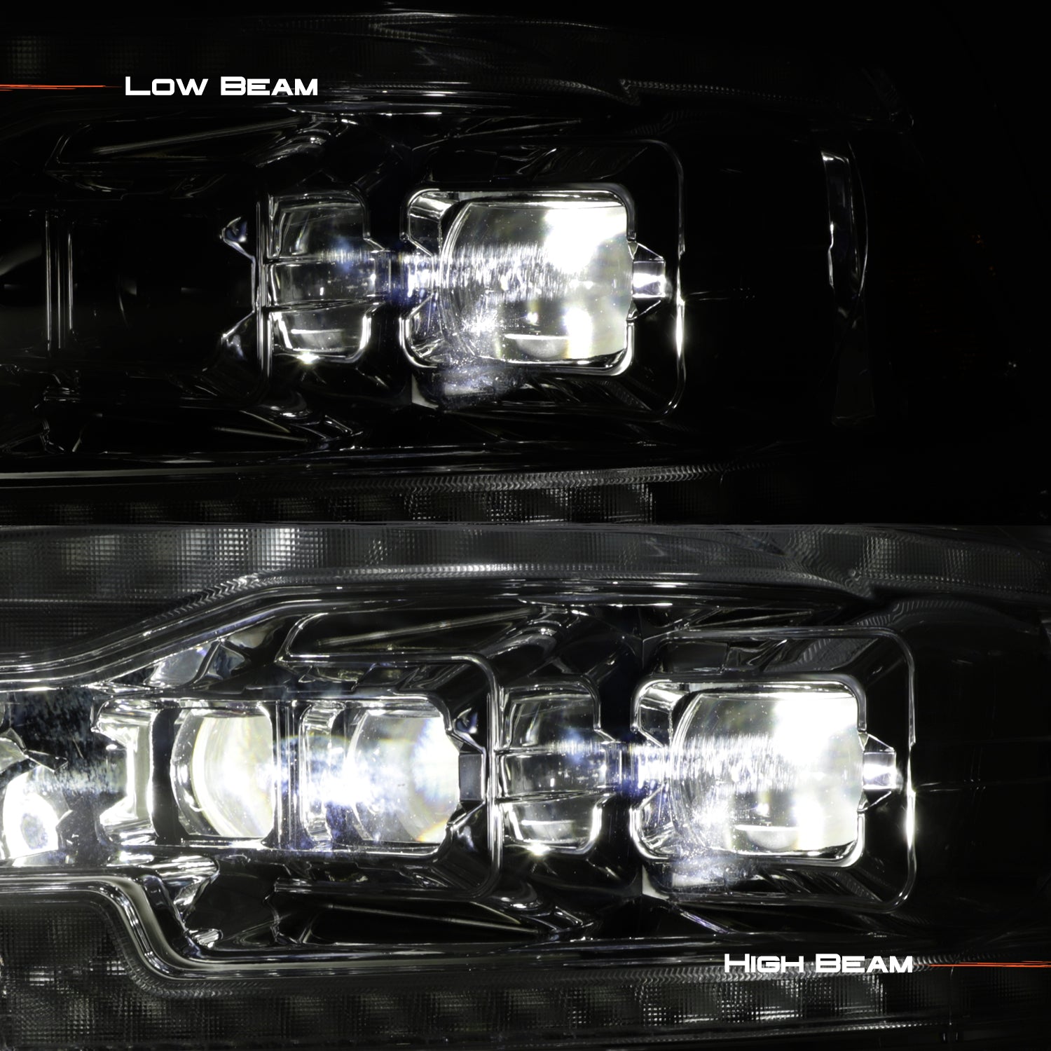 AKKON - [FULL LED High/Low] For 09-18 Dodge Ram 1500 2500 3500 Triple