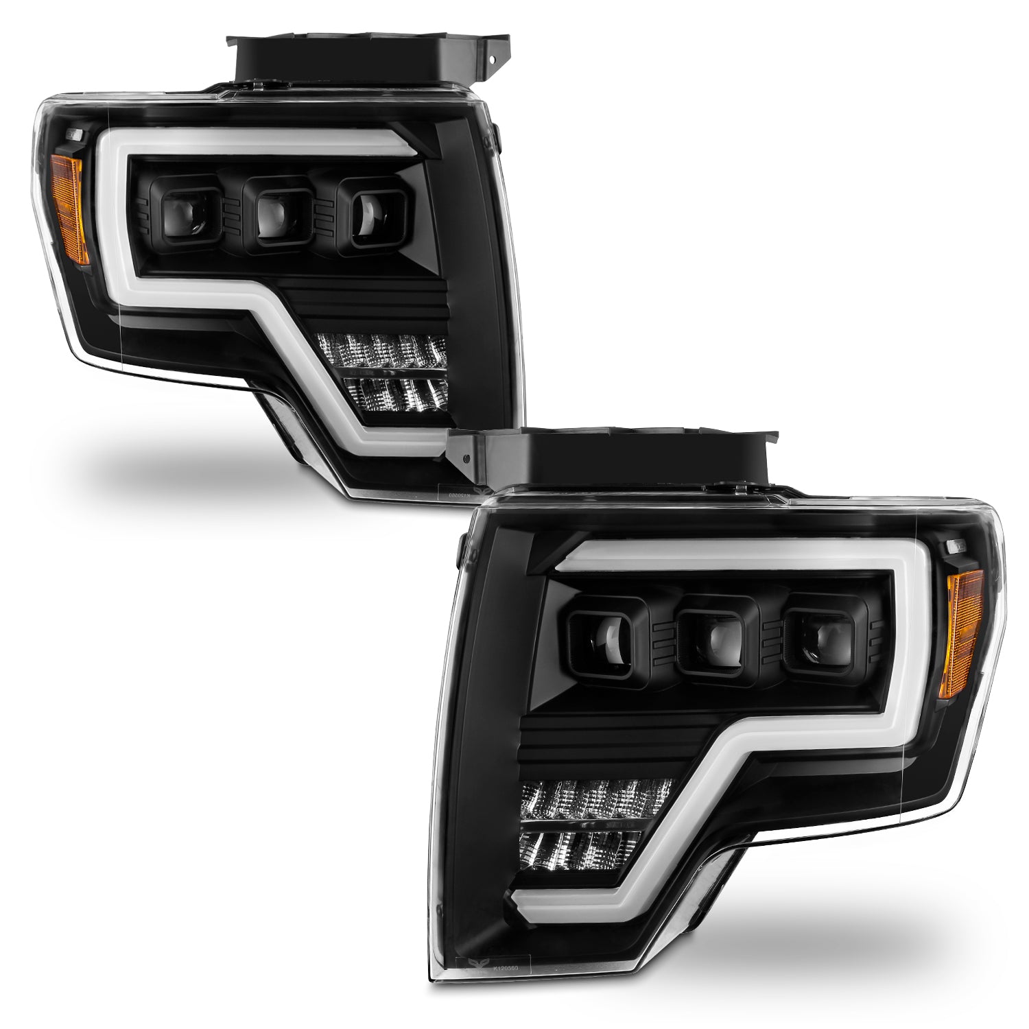 AKKON - Fits 2009-2014 Ford F150 Pickup Truck [Full LED] Projector Bea