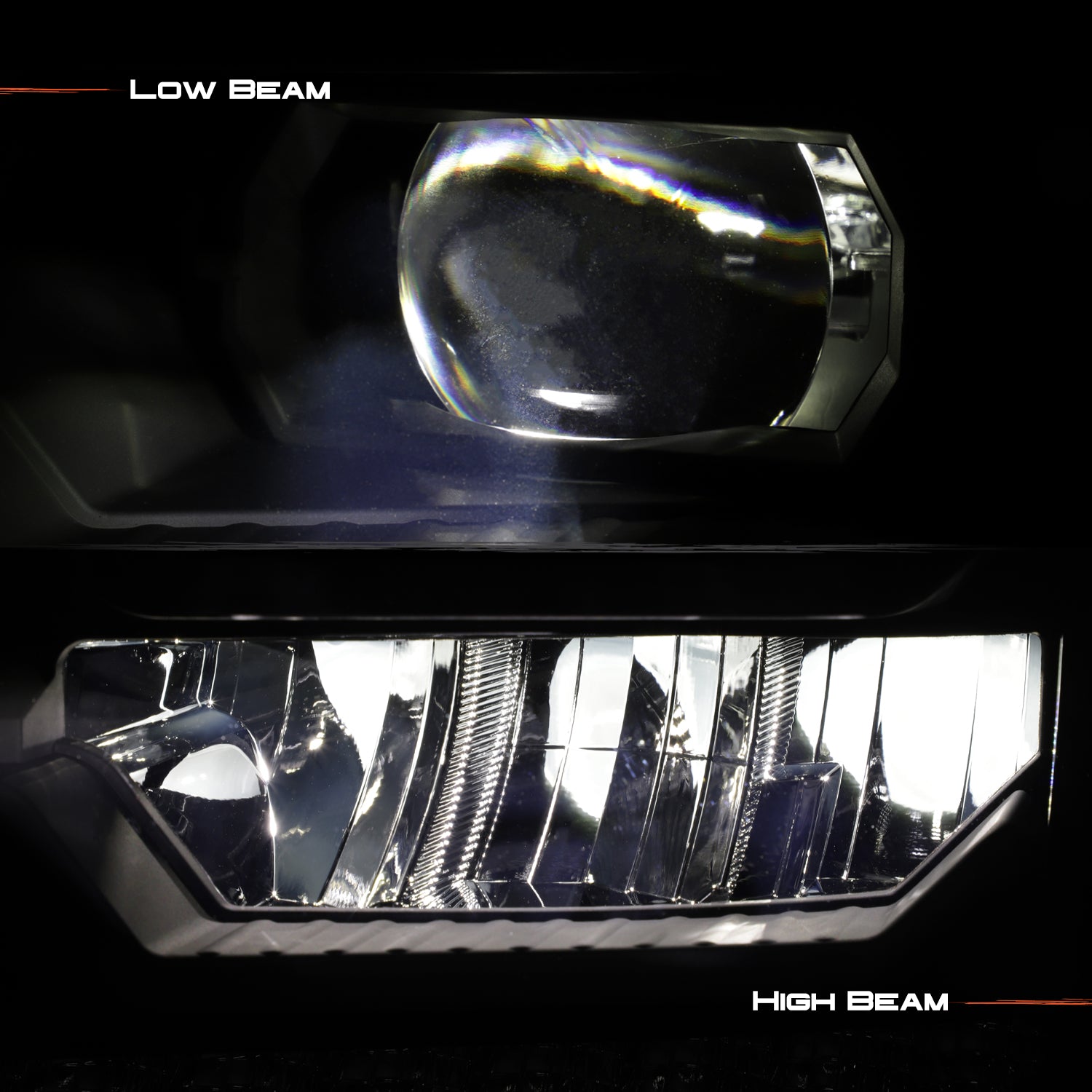 AKKON - LED - For 14-18 GMC Sierra Full LED High/Low Beam With Sequent