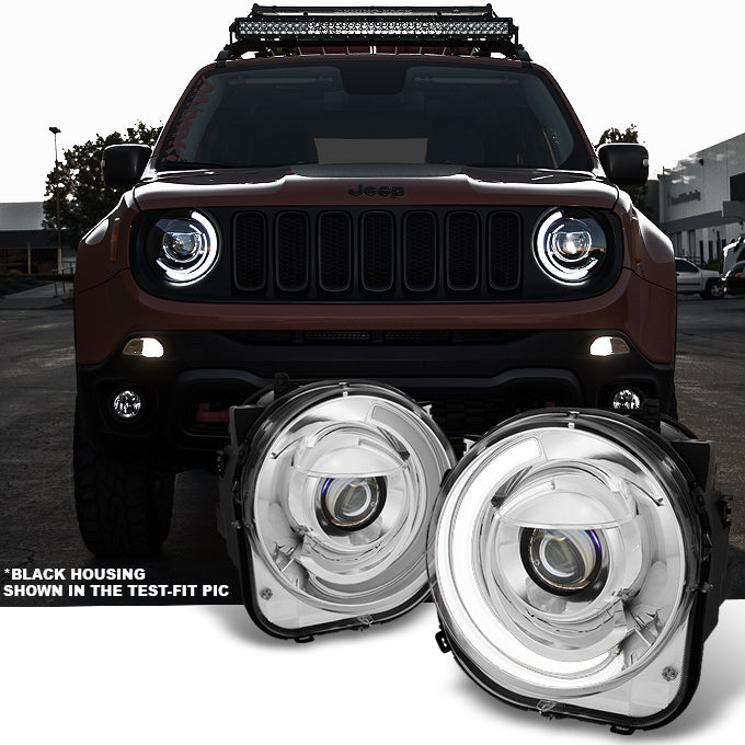 AKKON - For NEW Design 2015 2016 2017 2018 Jeep Renegade C-Shape LED T