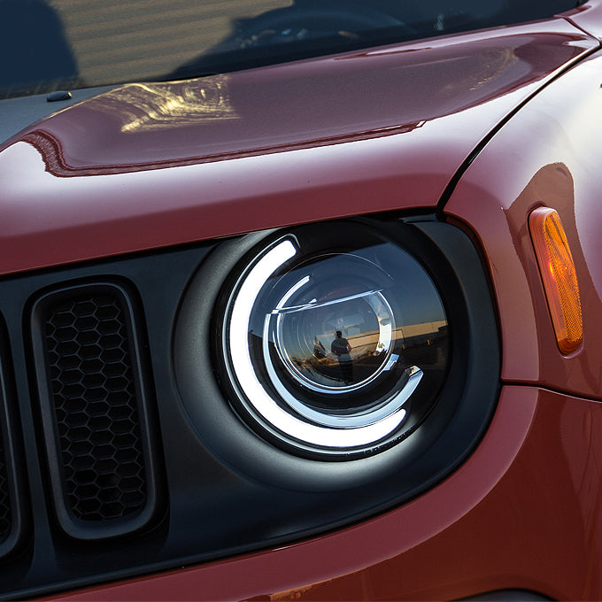 AKKON - For NEW Design 2015 2016 2017 2018 Jeep Renegade C-Shape LED T