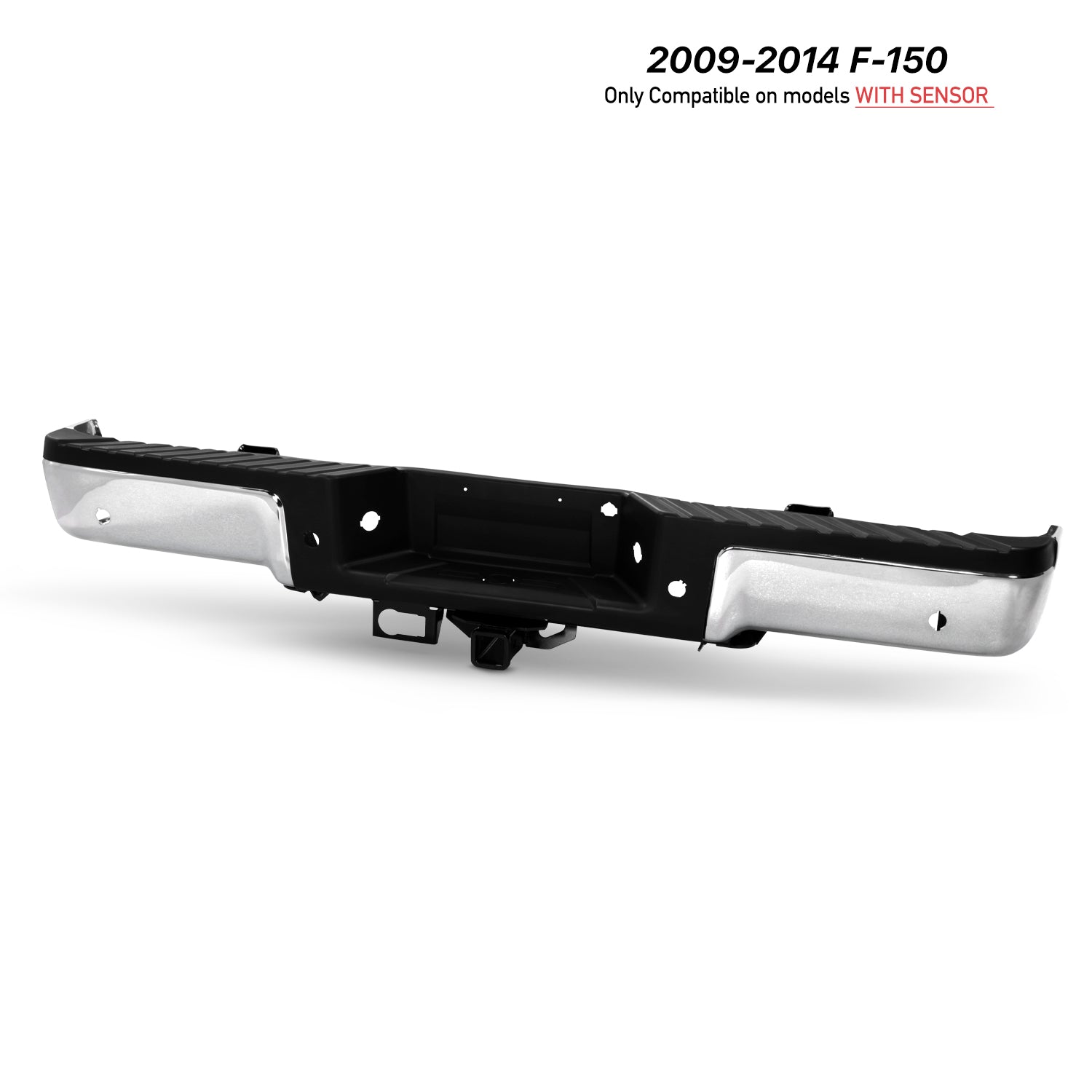 AKKON - Fit 2009-2014 Ford F150 Standard Styleside Bed Rear Bumper w/