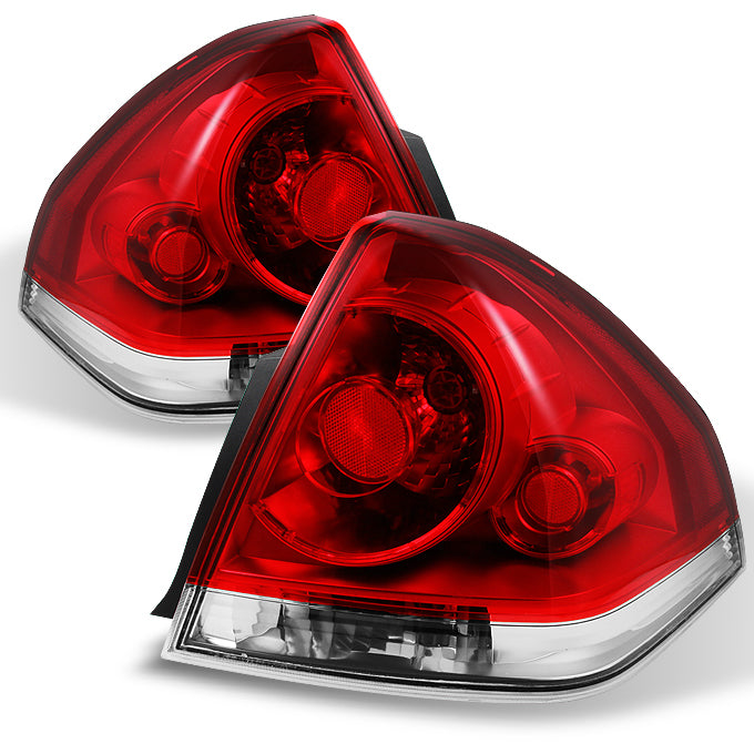 AKKON - For Chevy Impala Replacement Red Clear Tail Lights Driver/Pass